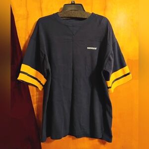 5/$50 EUC Vintage Pro Edge Michigan Wolverines #7 Heavy Duty Shirt L/XL